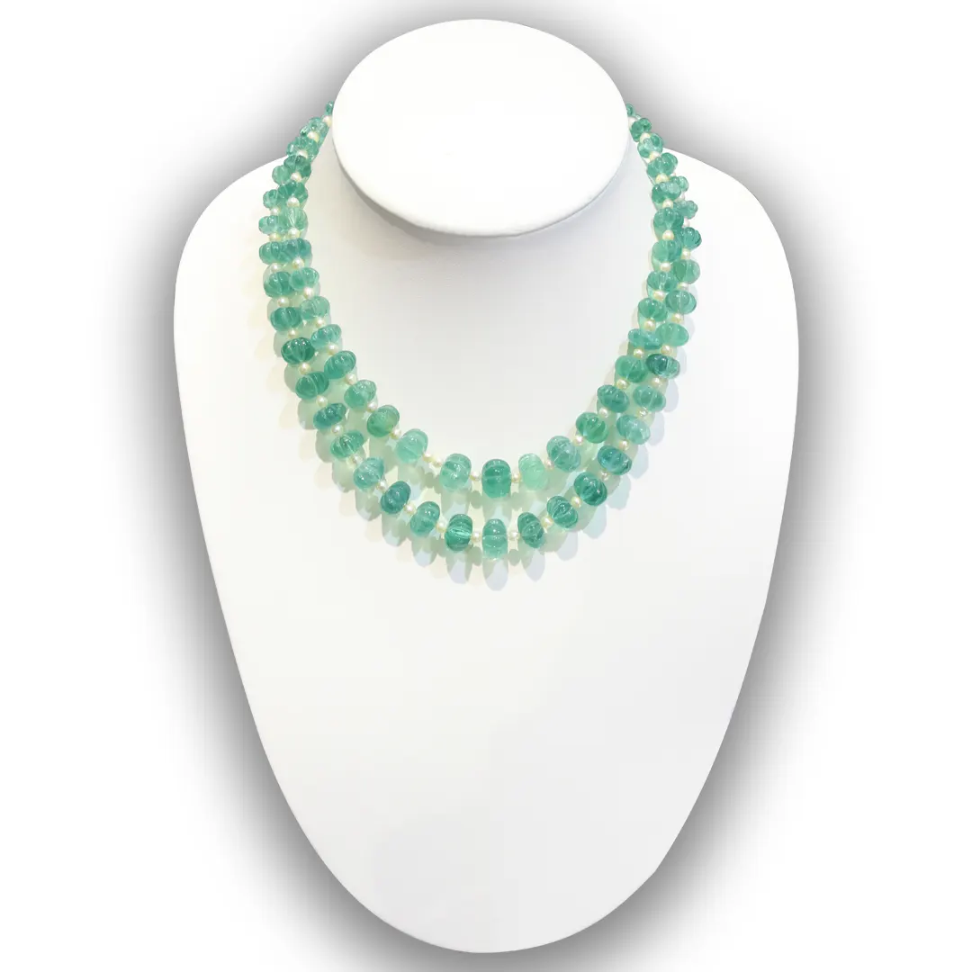 Emerald String with Pearl